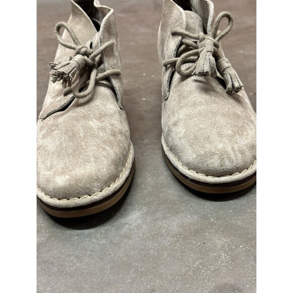 Hush Puppies Sz 6.5 Cyra Catelyn Suede Leather Chukka Ankle Boot Laced Up Casual - Picture 12 of 12